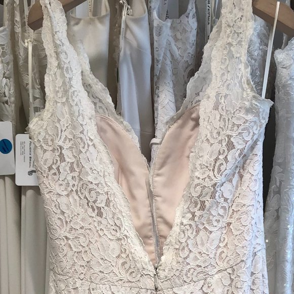 Natural/Latte, lace, fit and flare - Picture 3 of 5